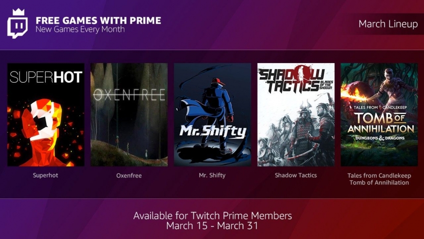 Подписчики Twitch Prime теперь получают различные игры в подарок