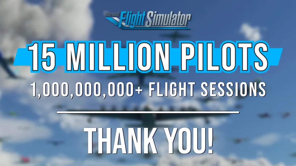 Microsoft Flight Simulator опробовало более 15 миллион пользователей